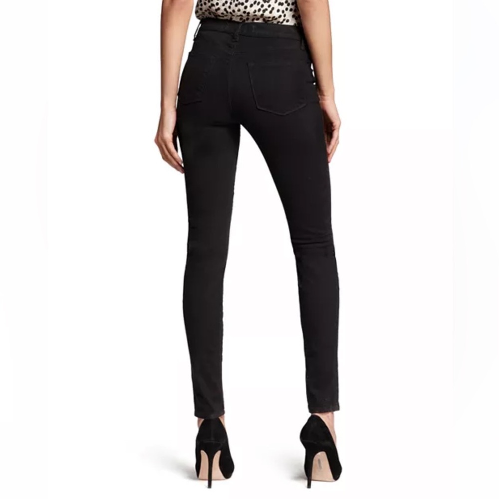 J Brand Midnight Black Stretch Crop Skinny Jeans Sz 31 - Picture 9 of 10